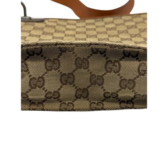 Gucci Monogram Flat Eclipse Messenger Bag*Excellent Condition*Entrupy COA - Picture 14 of 16